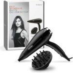مجفف شعر BaByliss Turbo Smooth 2200W بتقنية أيونية لتجفيف سريع وتصفيف احترافي